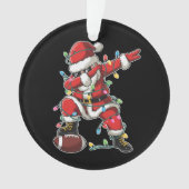 Weihnachtsball Weihnachtsball-Fußballspieler Xmas Ornament (Vorderseite)
