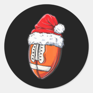 Weihnachtsball Weihnachtsmannmütze Weihnachtsjunge Runder Aufkleber