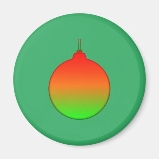 Weihnachtsball-Ziermagnet Magnet (Vorne)