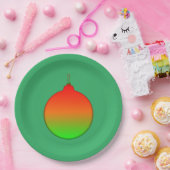 Weihnachtsball-Zierpapier-Platte Pappteller (Party)