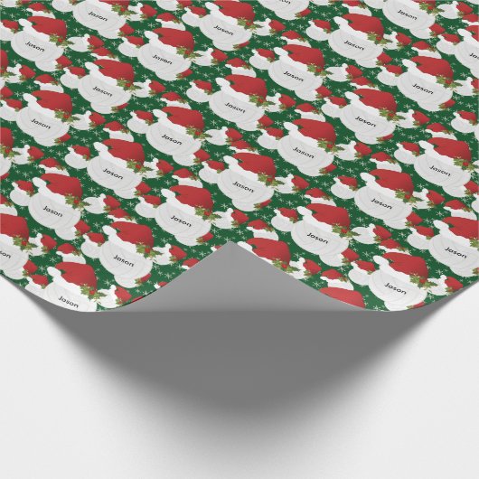 Weihnachtsbällchen | DIY Name Geschenkpapier (Ecke)