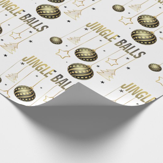 Weihnachtsbällchen Geschenkpapier (Ecke)