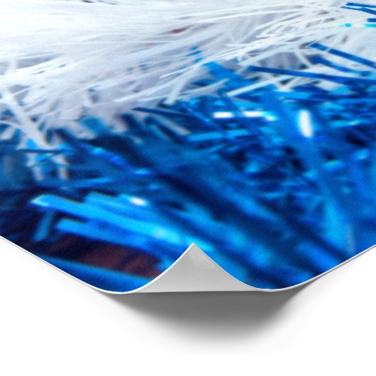 Weihnachtsbällchen Poster (Ecke)