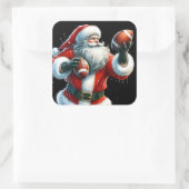 Weihnachtsbällchen Quadratischer Aufkleber (Tasche)