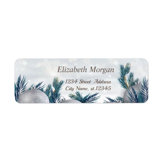 Weihnachtsbälle auf Kiefernbäumen Branchen (Vorne)