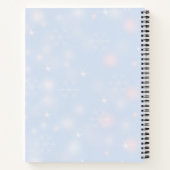 Weihnachtsbälle auf Schnee zum Feiern Notizblock (Rückseite)