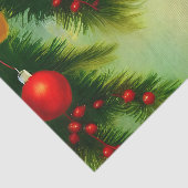 Weihnachtsbälle aus dem 19. Jahrhundert an Kiefern Seidenpapier (Ausschnitt)