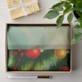 Weihnachtsbälle aus dem 19. Jahrhundert an Kiefern Seidenpapier (Geschenk)