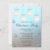 Weihnachtsbälle, Blue Corporate Christmas Party Einladung (Vorderseite)