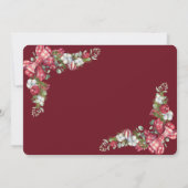 Weihnachtsbälle, Bogen, Cocktail Weihnachten Einladung (Rückseite)