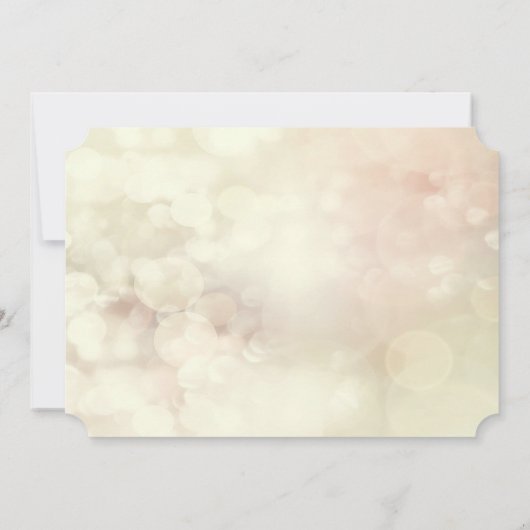 Weihnachtsbälle, Bokeh, Weihnachtsmannmütze Party Einladung (Rückseite)