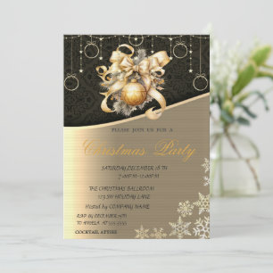 Weihnachtsbälle, Bow Corporate Christmas Party Einladung