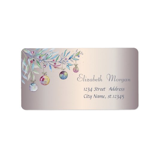 Weihnachtsbälle Branchentag Adressaufkleber (Vorne)