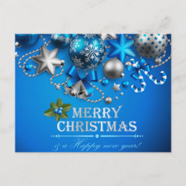 Weihnachtsbälle, Candy Cane, Sterne, Feiertagspostkarte