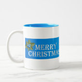 Weihnachtsbälle, Candy Cane, Sterne Zweifarbige Tasse (Links)