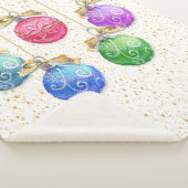 Weihnachtsbälle & Confetti Sherpadecke (3/4)