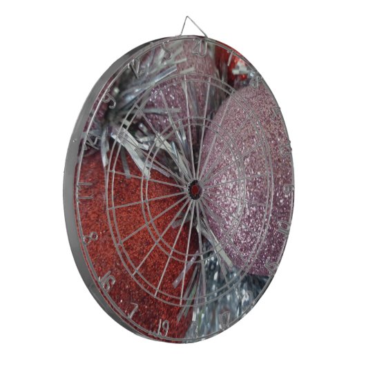 Weihnachtsbälle Dartscheibe (Vorderseite Links)