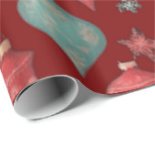 Weihnachtsbälle Dekorationen Wrapping Paper Geschenkpapier (Rolleneckpunkt)