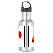 Weihnachtsbälle Edelstahlflasche (Rückseite)
