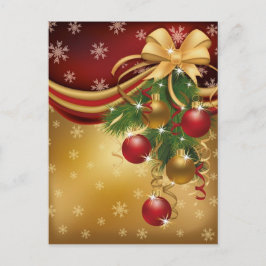Weihnachtsbälle Feiertagspostkarte