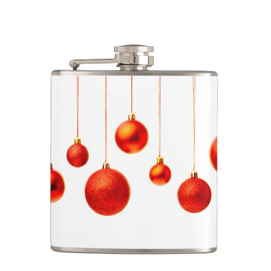 Weihnachtsbälle Flachmann (Vorderseite)