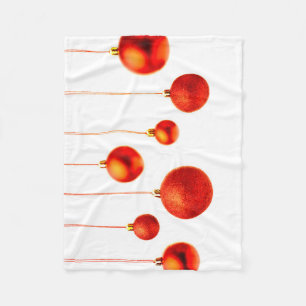 Weihnachtsbälle Fleecedecke