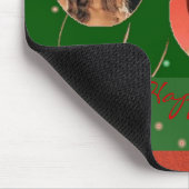 Weihnachtsbälle Foto Rahmen Mousepad (Ecke)