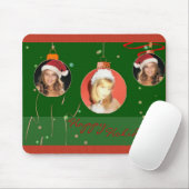Weihnachtsbälle Foto Rahmen Mousepad (Mit Mouse)