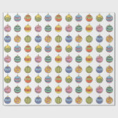 Weihnachtsbälle für den Weihnachtsbaum Geschenkpapier (Flach)