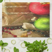 Weihnachtsbälle Geschirrtuch (Gefaltet)