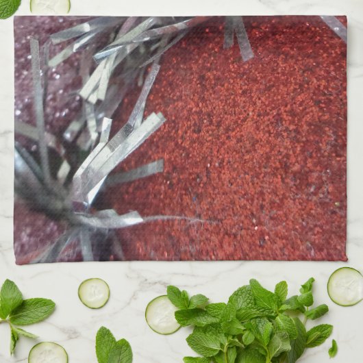 Weihnachtsbälle Geschirrtuch (Gefaltet)