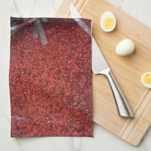 Weihnachtsbälle Geschirrtuch (Viertel Falte)