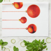 Weihnachtsbälle Geschirrtuch (Gefaltet)