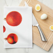 Weihnachtsbälle Geschirrtuch (Viertel Falte)