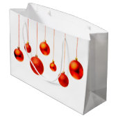 Weihnachtsbälle Große Geschenktüte (Rückseite Schrägansicht)