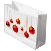 Weihnachtsbälle Große Geschenktüte (Vorderseite Schrägansicht)