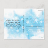 Weihnachtsbälle | Holiday Postcard Feiertagspostkarte (Rückseite)