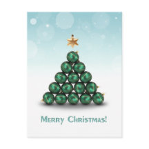 Weihnachtsbälle in Bäumen Gestalt Weihnachtsfeiert