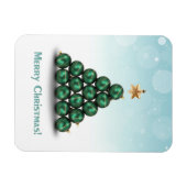 Weihnachtsbälle in Baumform Magnet (Horizontal)