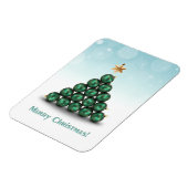 Weihnachtsbälle in Baumform Magnet (Linke Seite)