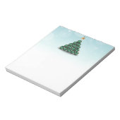 Weihnachtsbälle in Baumform Notizblock (Rotiert)
