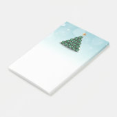 Weihnachtsbälle in Baumform Post-it Klebezettel (angewinkelt)