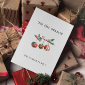 Weihnachtsbälle ist die Saison Postkarte