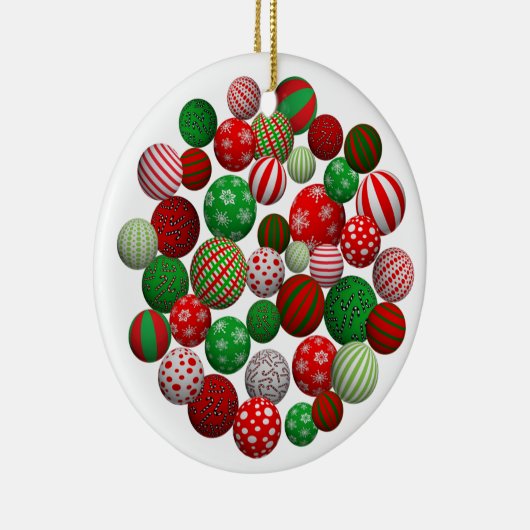 Weihnachtsbälle Keramikornament (Rechts)