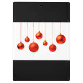 Weihnachtsbälle Klemmbrett (Rückseite)