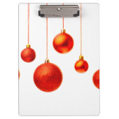 Weihnachtsbälle Klemmbrett (Vorderseite)
