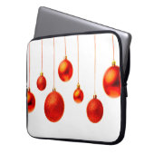 Weihnachtsbälle Laptopschutzhülle (Vorderseite Links)