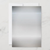 Weihnachtsbälle, Lichter Pine Tree Silber Weihnach Einladung (Rückseite)