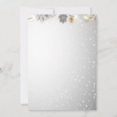 Weihnachtsbälle, Lichter Weihnachtsfest im Unterne Einladung (Rückseite)