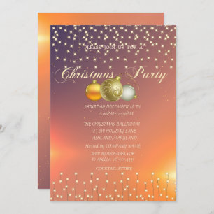 Weihnachtsbälle, Lights Company Weihnachtsgebäck P Einladung